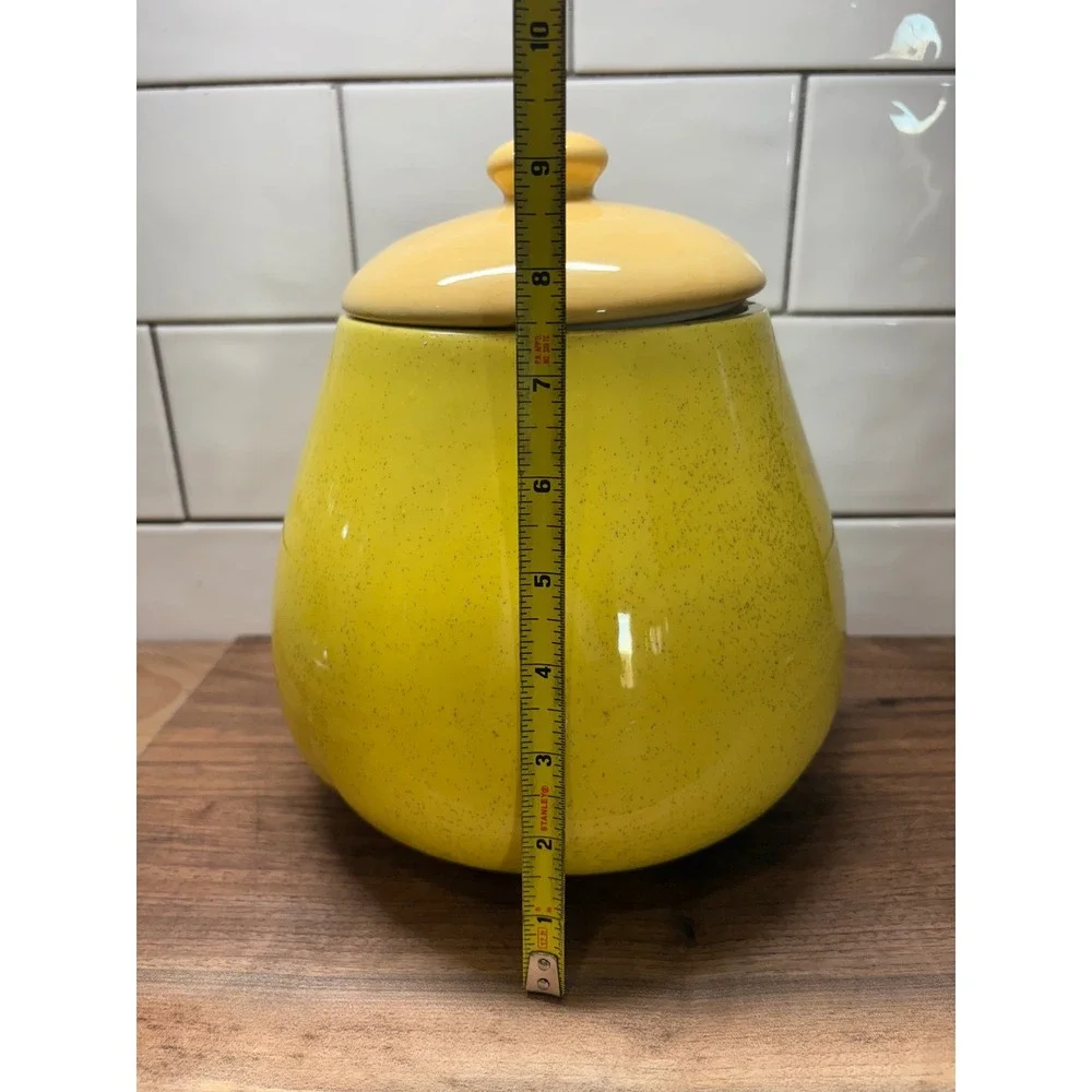 Vintage Mid Century Ceramic Kitchen Canister Jar with‎ Lid Stampled & Numbered